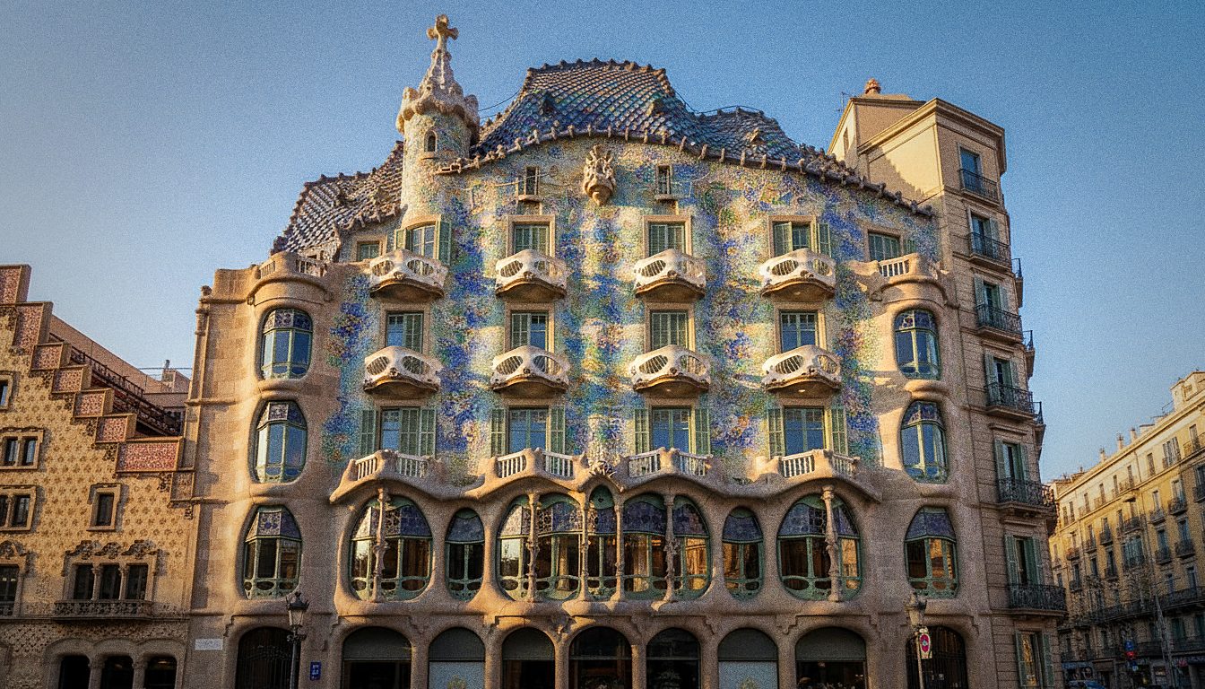 Billet d'entrée pour la Casa Batlló à Barcelone avec vue sur la terrasse du toit en dos de dragon